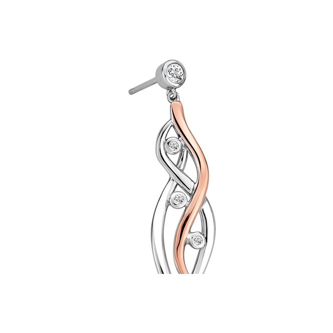 Swallow Falls Silver Drop Earrings