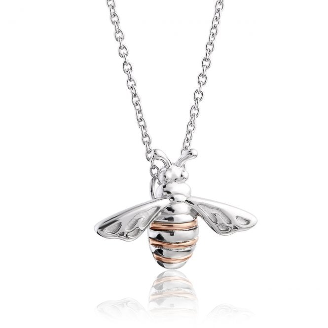 Honey Bee Silver Pendant Necklace