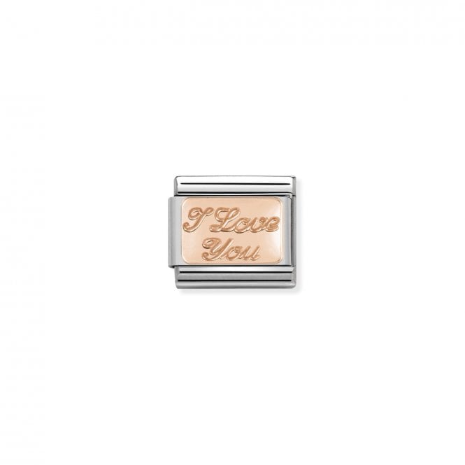 Classic Rose Gold I Love You Love & Hearts Charms