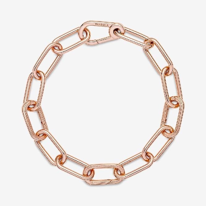 ME Rose Gold Link Chain Bracelet, 18cm