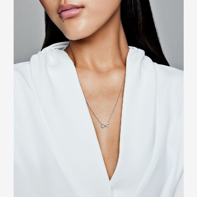 Sparkling Infinity Collier Necklace, 50cm