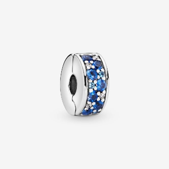 Blue Pave Clip Charms