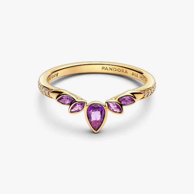 Disney Frozen Queen Anna Gold Tiara Ring, Size 52
