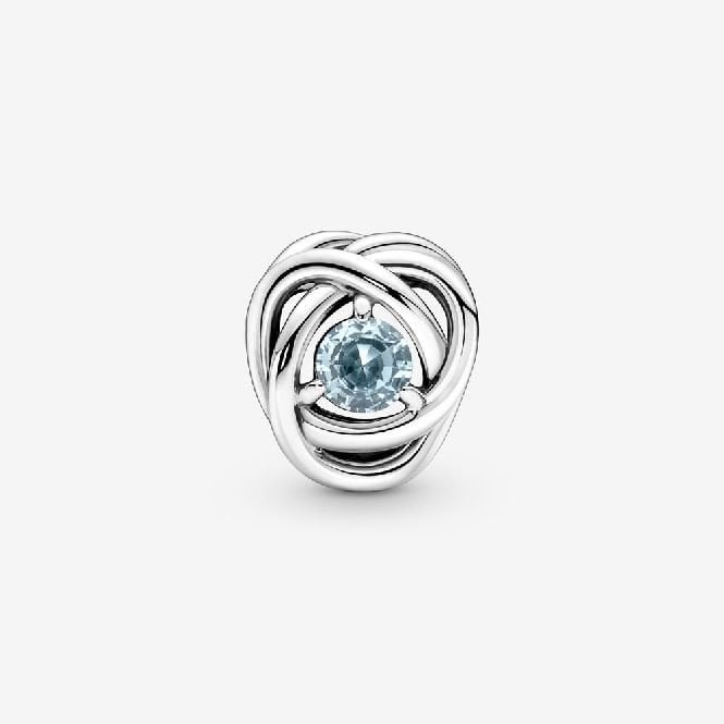 March Birthstone Eternity Circle Charms