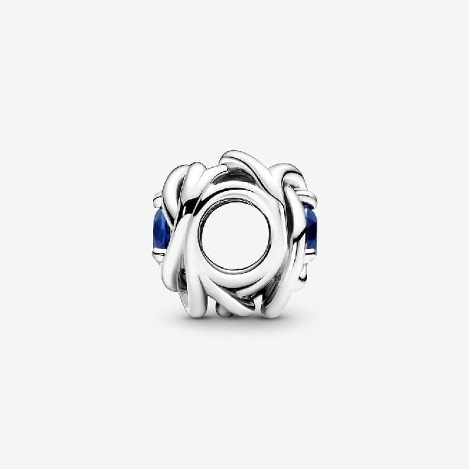 September Birthstone Eternity Circle Charms