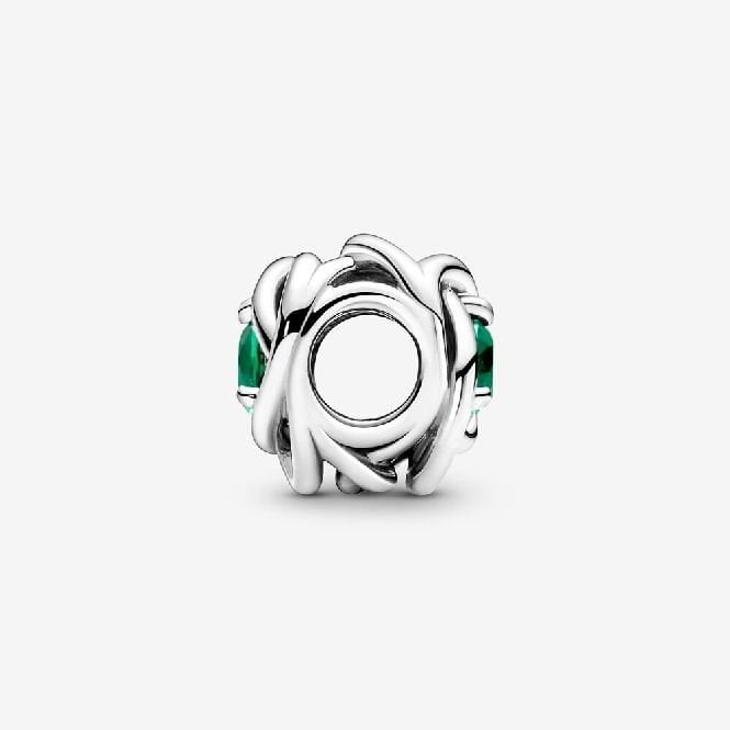 May Birthstone Eternity Circle Charms