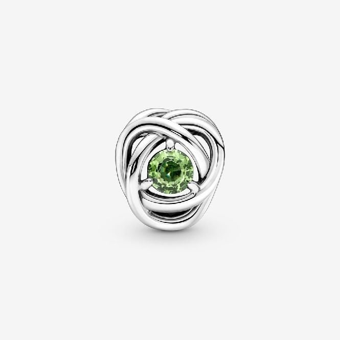 August Birthstone Eternity Circle Charms