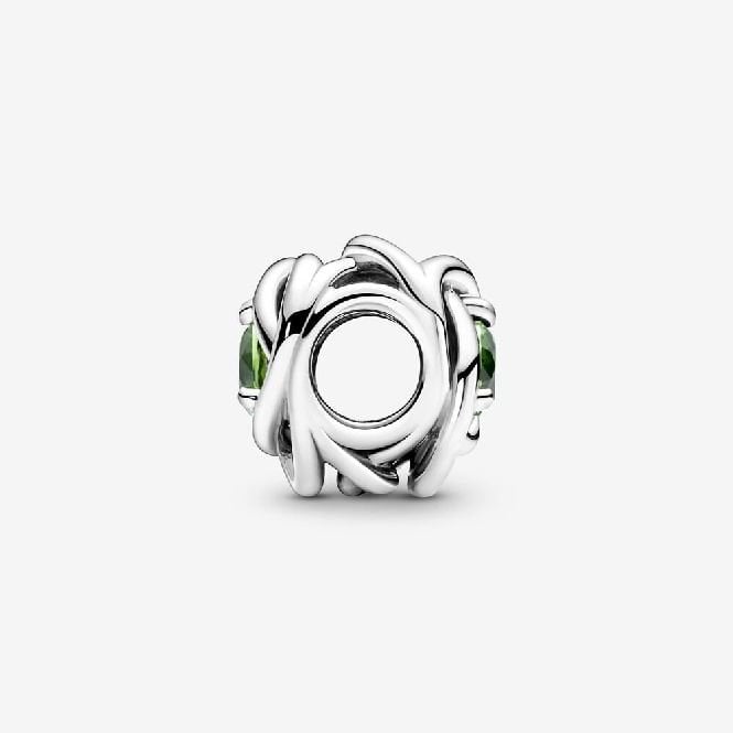 August Birthstone Eternity Circle Charms