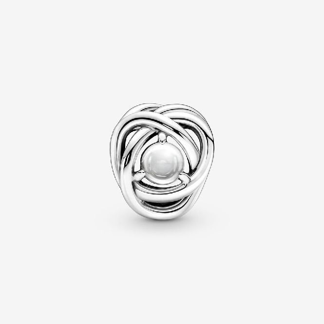 April Birthstone Eternity Circle Charms
