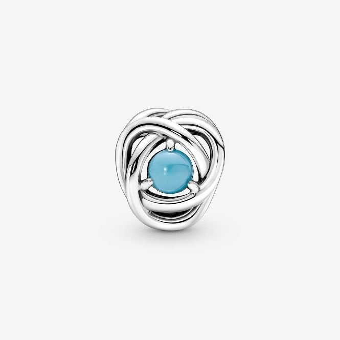 December Birthstone Eternity Circle Charms