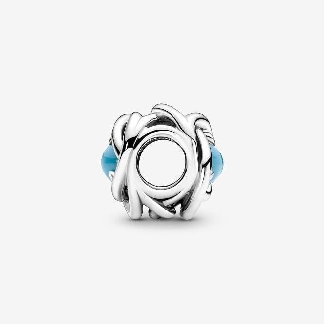 December Birthstone Eternity Circle Charms