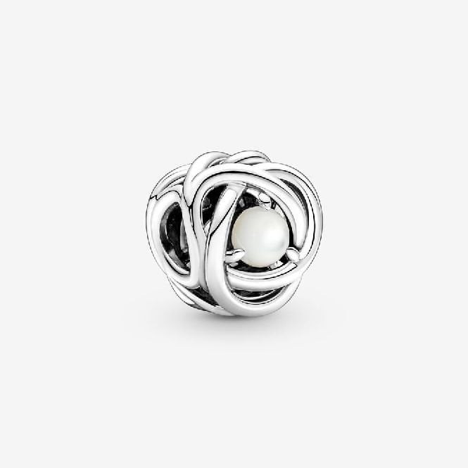 June Birthstone Eternity Circle Charms