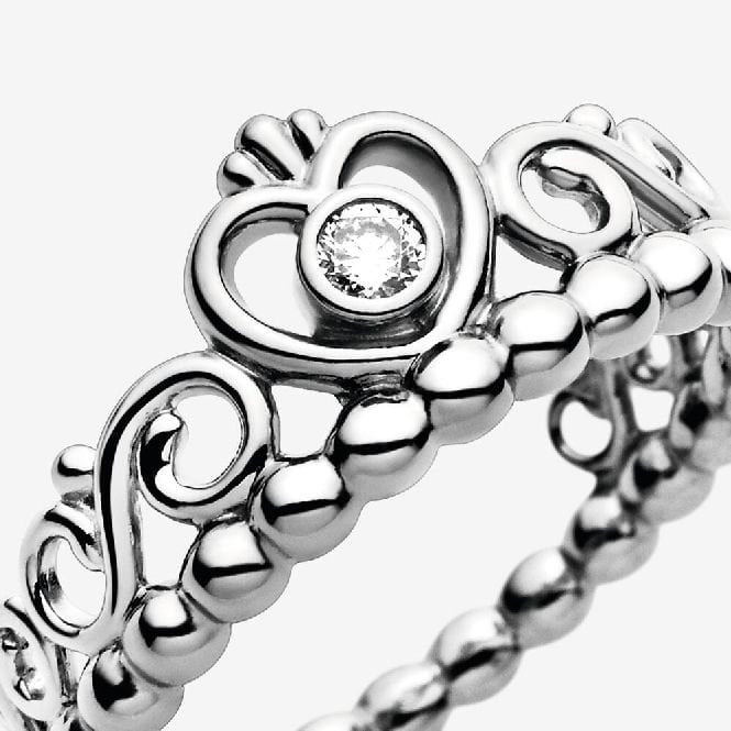 Princess Tiara Crown Ring, Size 50
