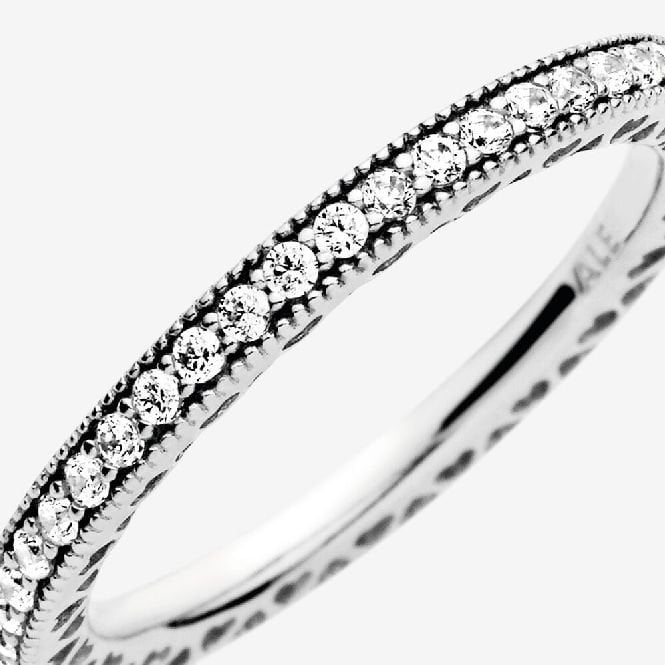 Sparkle & Hearts Ring, Size 60