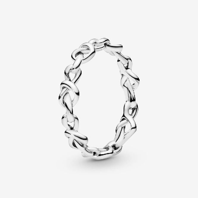 Knotted Hearts Ring, Size 58