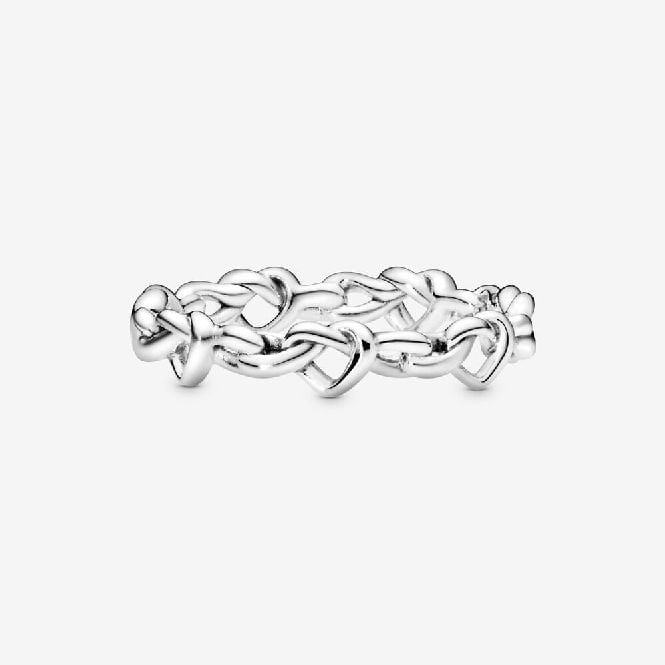 Knotted Hearts Ring, Size 58