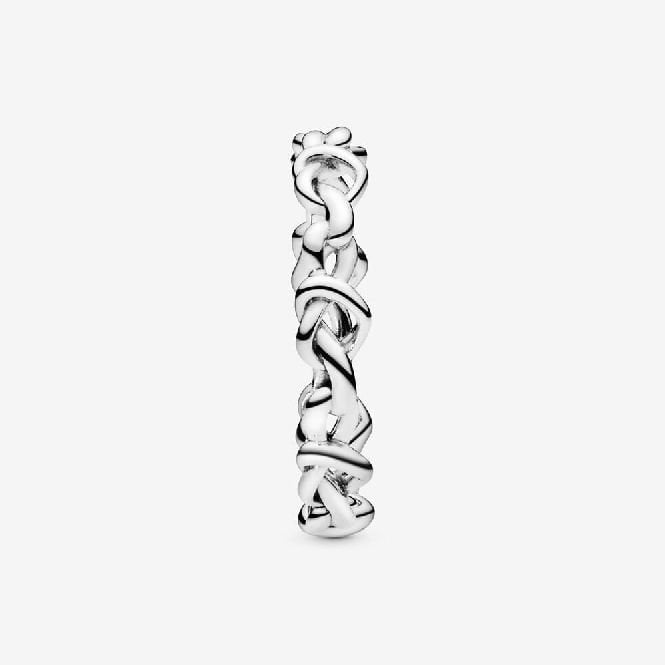Knotted Hearts Ring, Size 58
