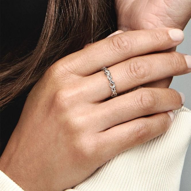 Knotted Hearts Ring, Size 58