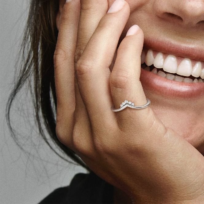 Tiara Wishbone Ring, Size 56