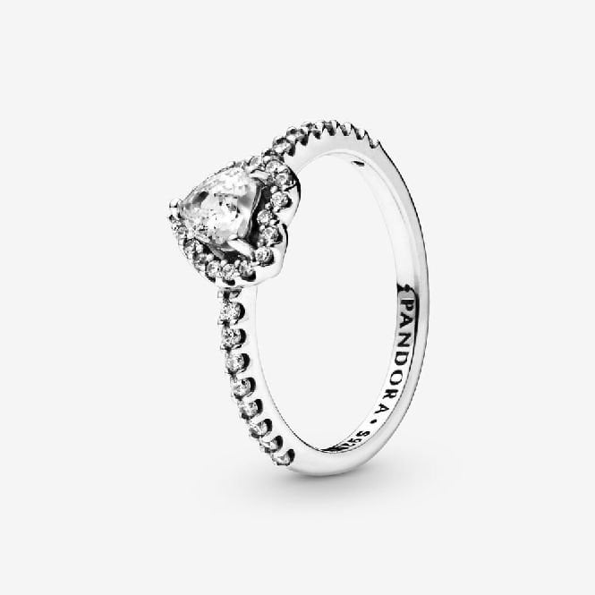 Elevated Heart Ring, Size 54