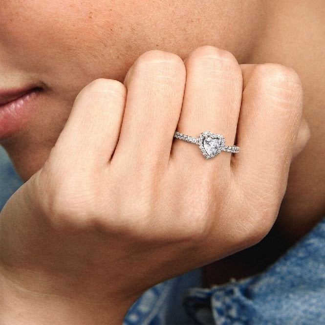 Elevated Heart Ring, Size 54