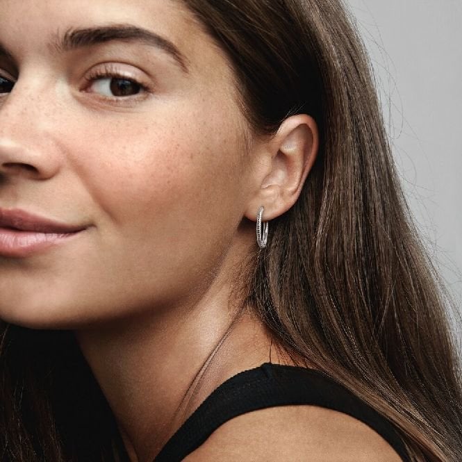 Moments Charm Hoop Earrings