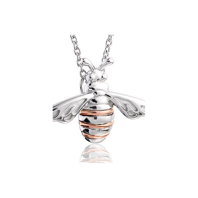 Honey Bee Silver Pendant Necklace