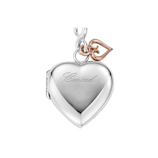 Cariad Silver Heart Locket