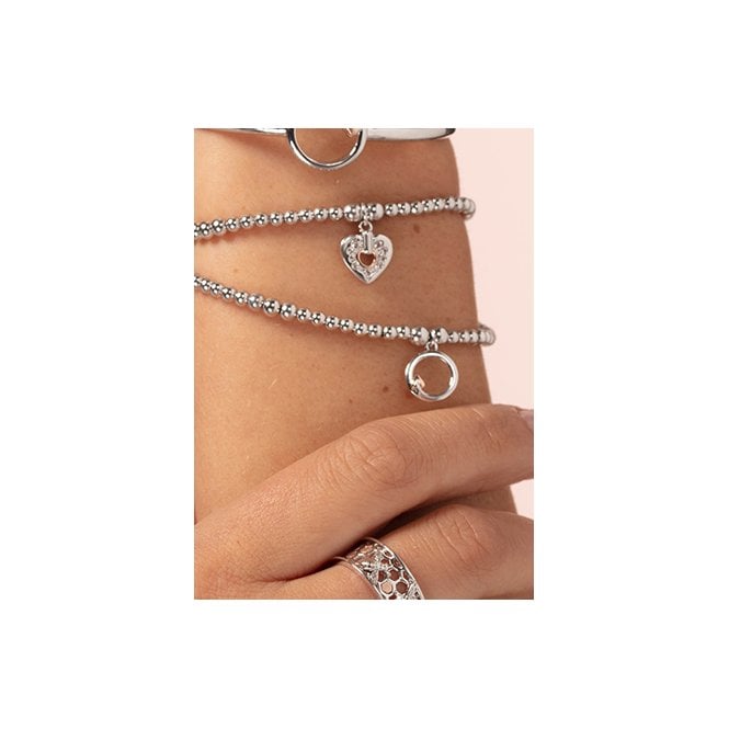 Cariad Silver Sparkle Affinity Bracelet
