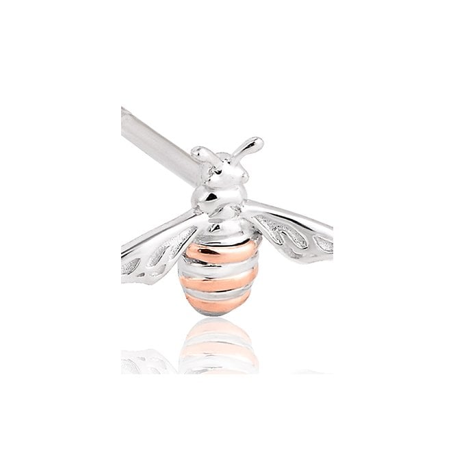 Honey Bee Silver Stud Earrings