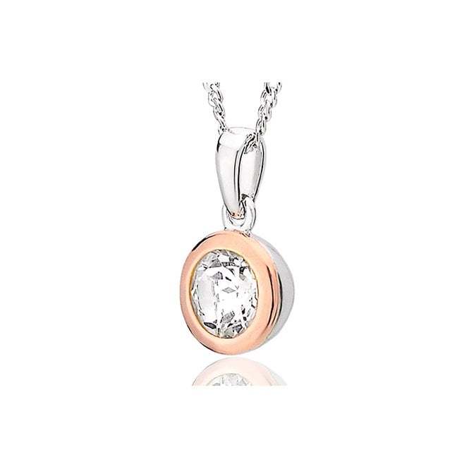 Clogau Celebration Silver Single Stone Pendant Necklace