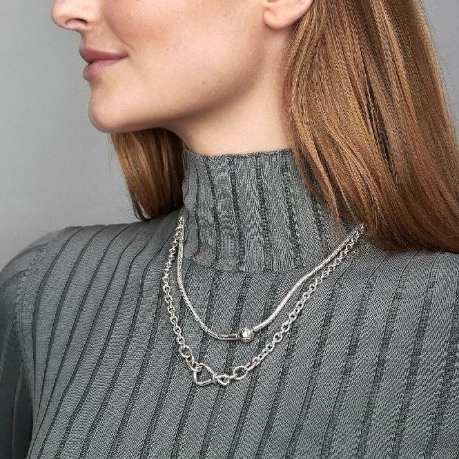 Moments Snake Chain Necklace, 42cm