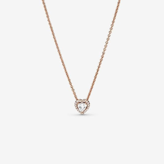 Pandora Rose Sparkling Heart Collier Necklace, 45cm