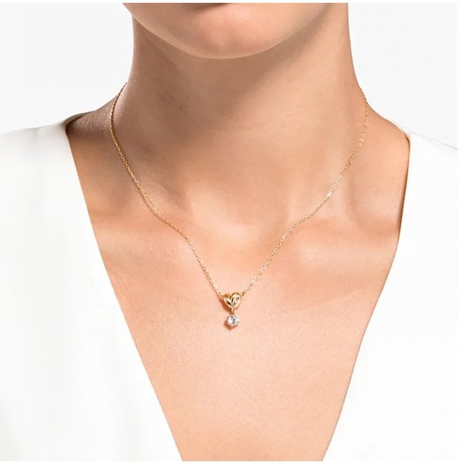 Lifelong Heart Pendant Necklace in Rose Gold, 38cm