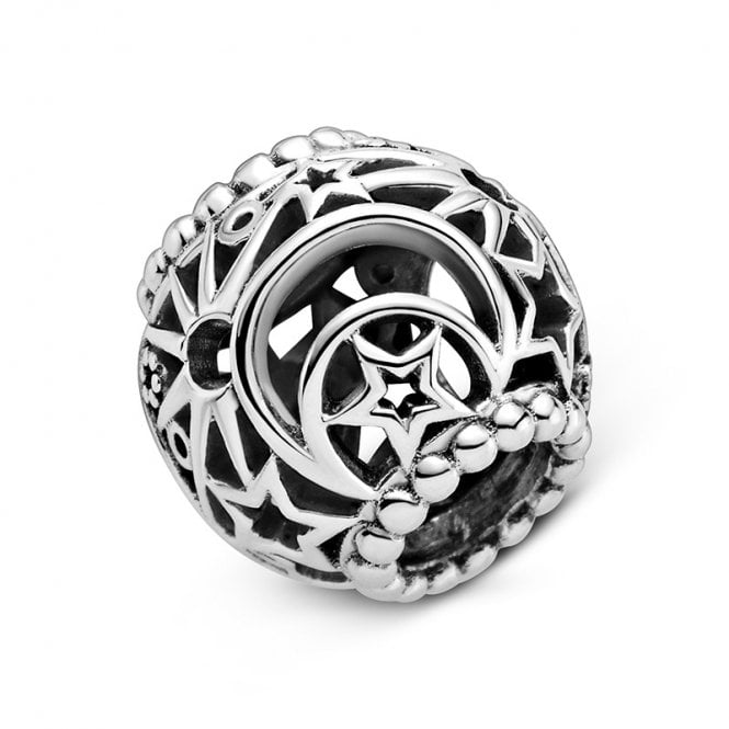 Openwork Sun Stars & Moon Charms