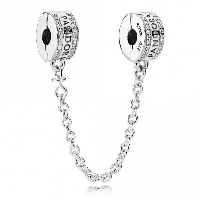 Pandora Logo Safety Chain Clip Charms, 5cm