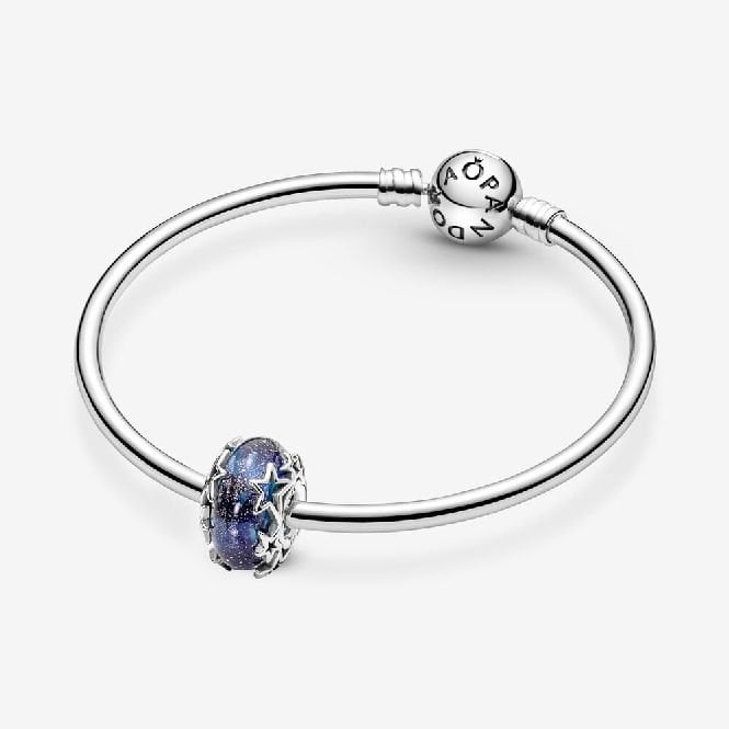 Galaxy Blue & Star Murano Charms