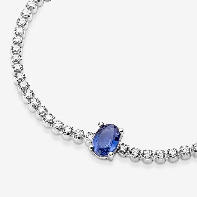 Sparkling Pave Tennis Bracelet, 18cm
