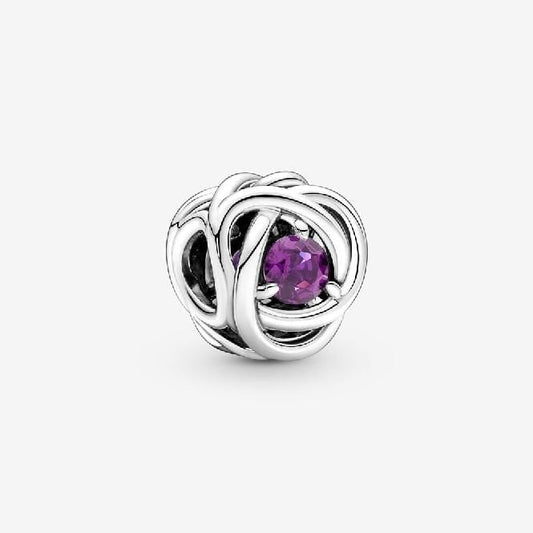 Pandora February Birthstone Eternity Circle Charms