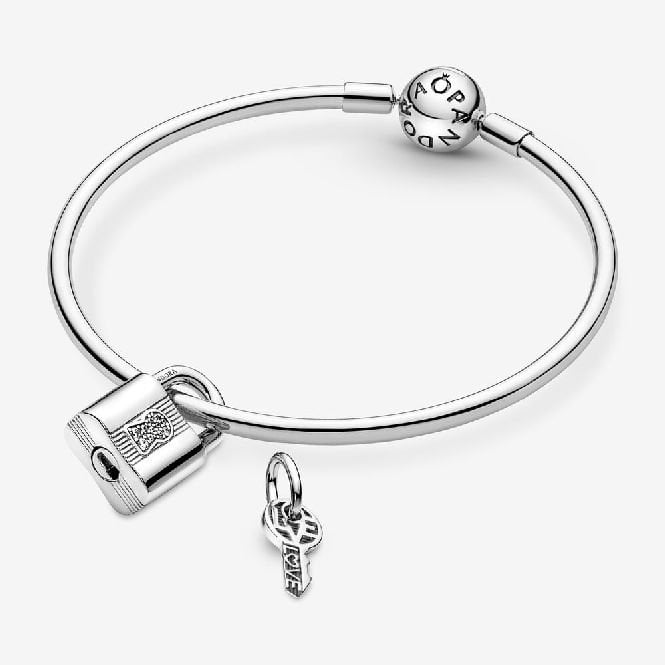 Padlock and Key Dangle Charms