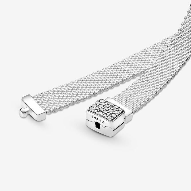 Reflexions Sparkling Clasp Bracelet, 18cm