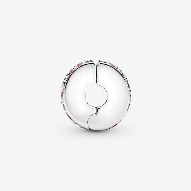 Pink Pave Clip Charms