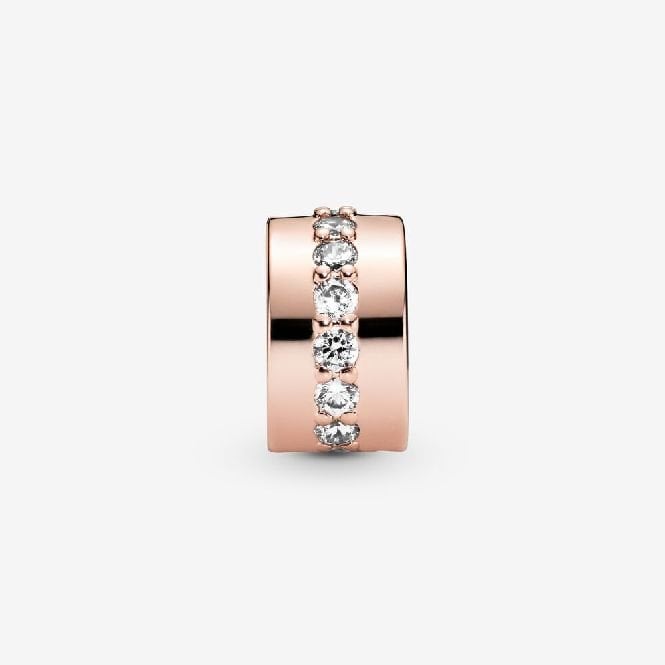 Rose Sparkling Row Spacer Charms