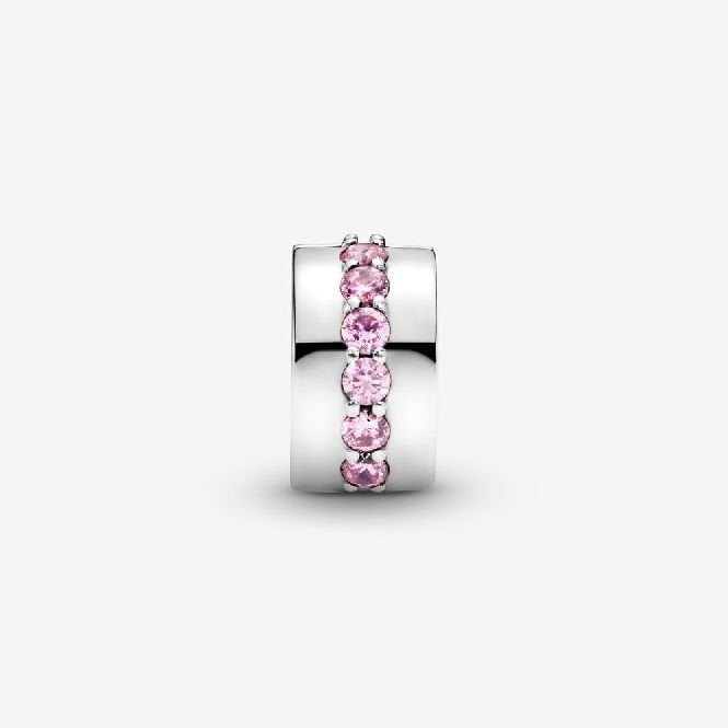 Pink Sparkling Row Clip Charms