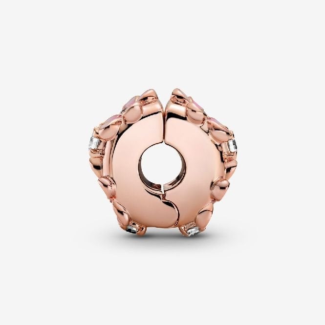 Rose Pink Daisy Spacer Clip Charms