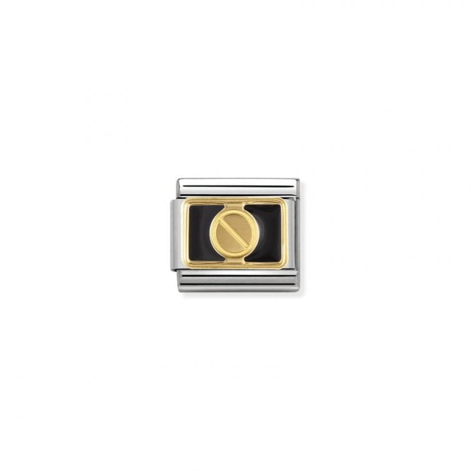 Classic Enamel and Gold Black Screw Fashion & Fun Charms
