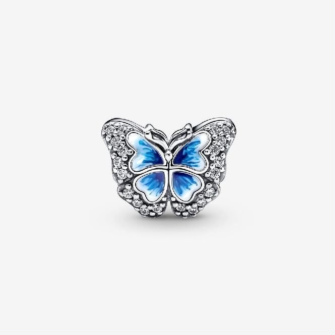 Blue Butterfly Sparkling Charms