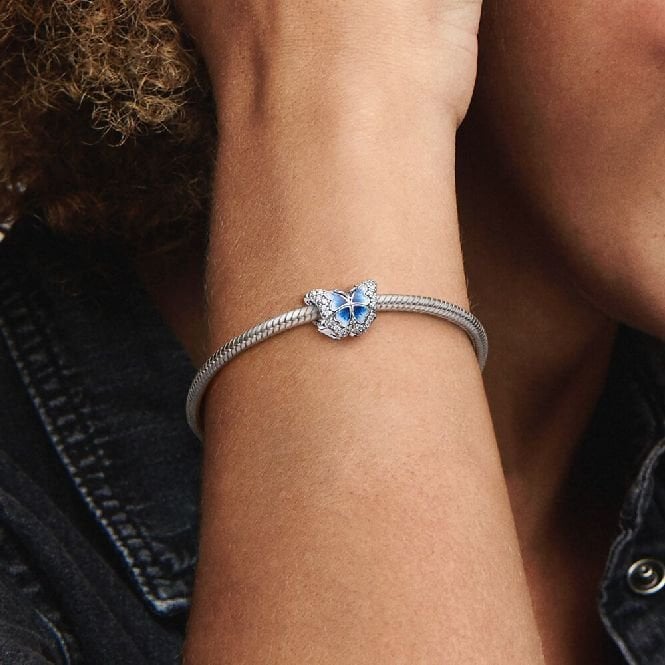 Blue Butterfly Sparkling Charms