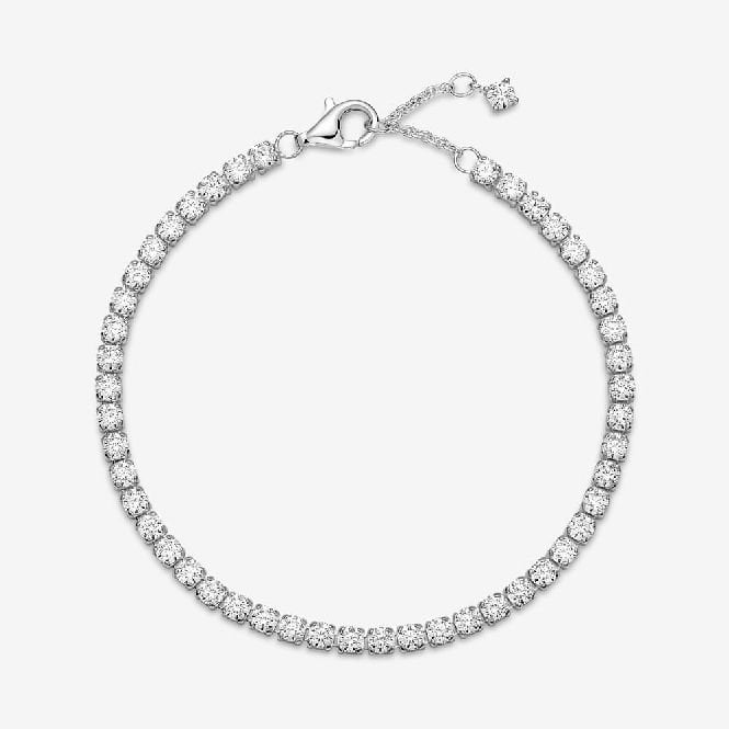 Sparkling Tennis Bracelet, 18cm