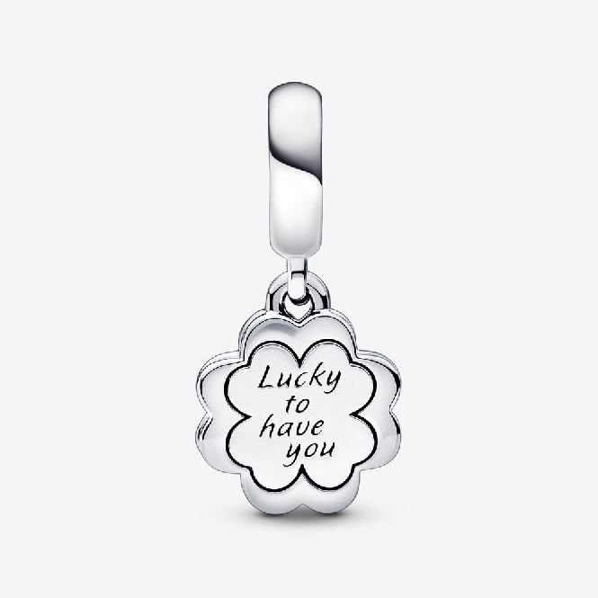 Four-Leaf Clover Friendship Double Dangle Charms